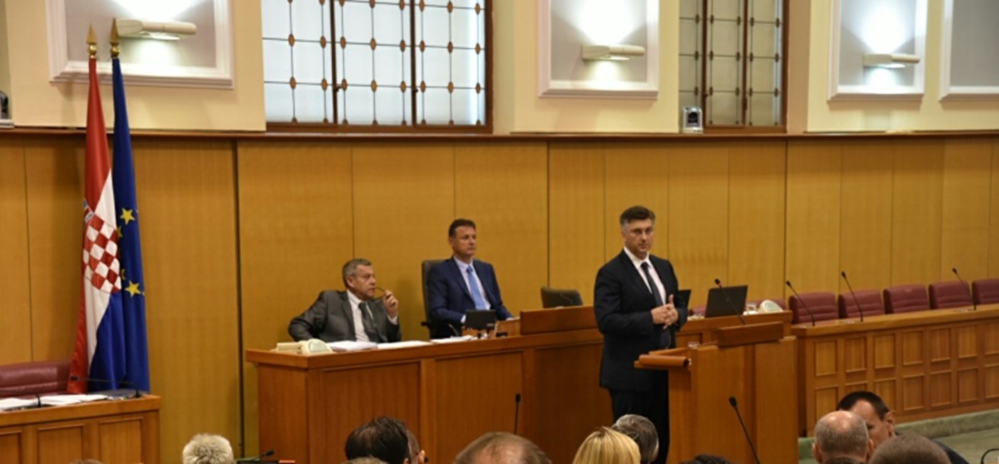 PM Plenkovic presents national security strategy in parliament